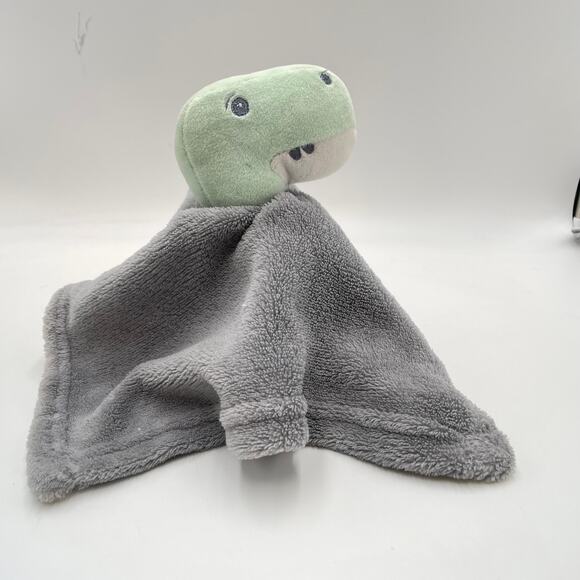 2019 Elle & Jaye Green Dinosaur Lovey Gray Plush 13" Security Blanket Target - Picture 8 of 8